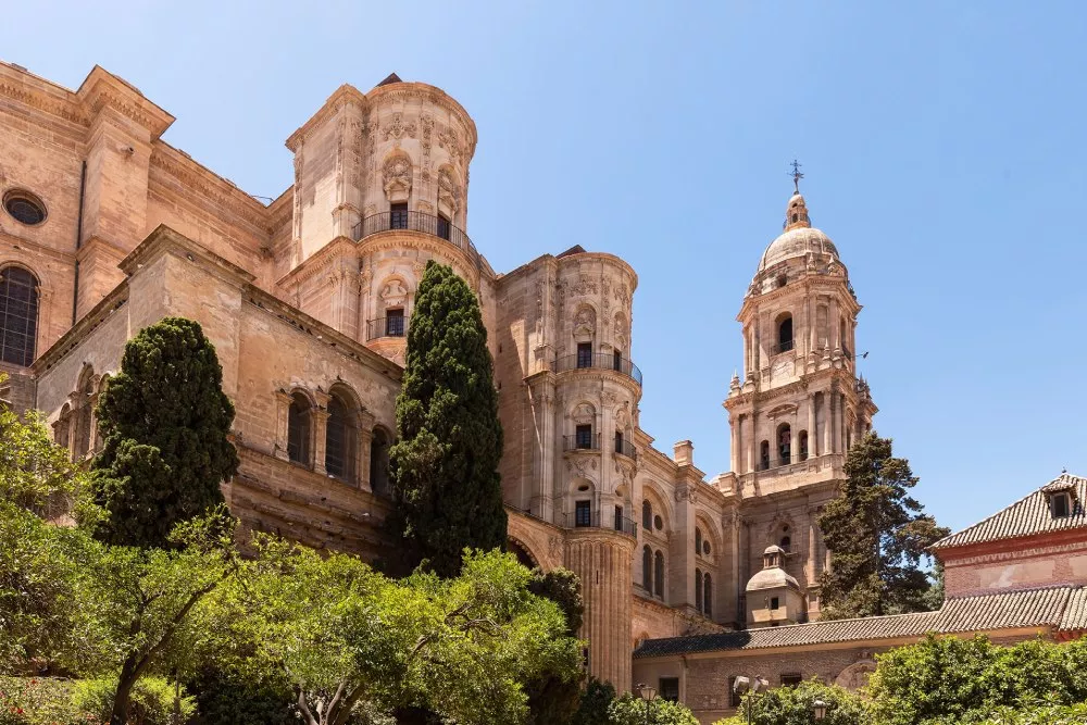 The Catedral de la Encarnación de Málaga, one of Malaga's important architectural structures.